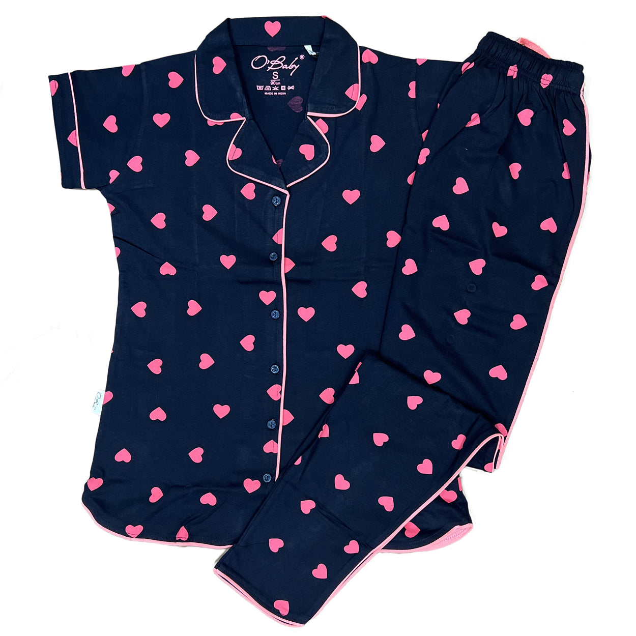 O Baby Ladies Blue Night Suit 6745 Giansons