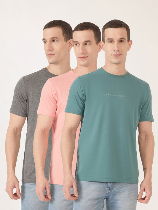 "Fahrenheit's Pack of Three T-Shirts for Men: The Perfect Combination of Style and Comfort"