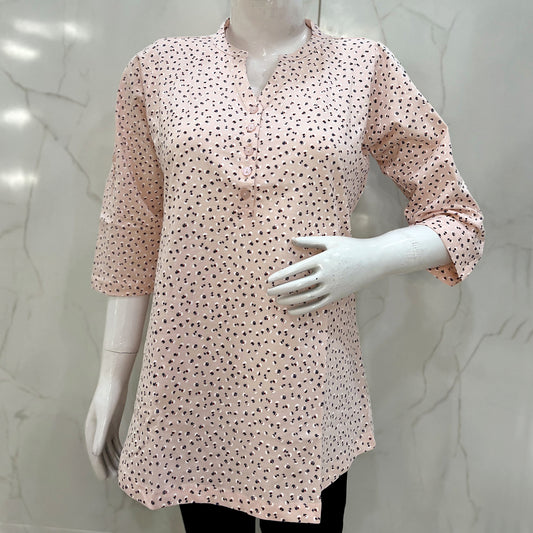 Ladies printed short Kurti Top