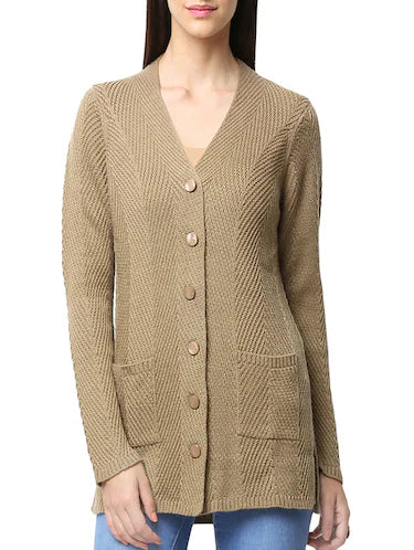 "Timeless Beige - Womax Cardigan"