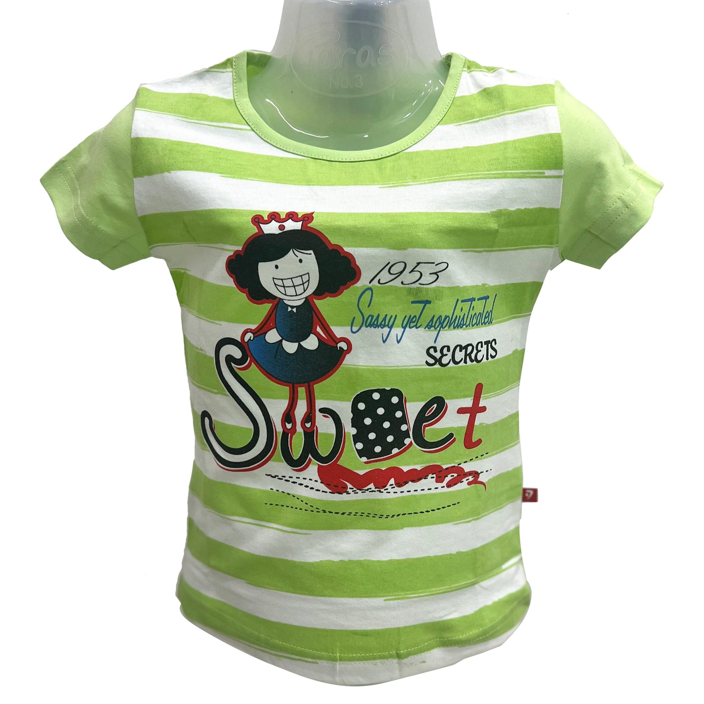 Proteens	Girls	Green and White T- Shirt R6221