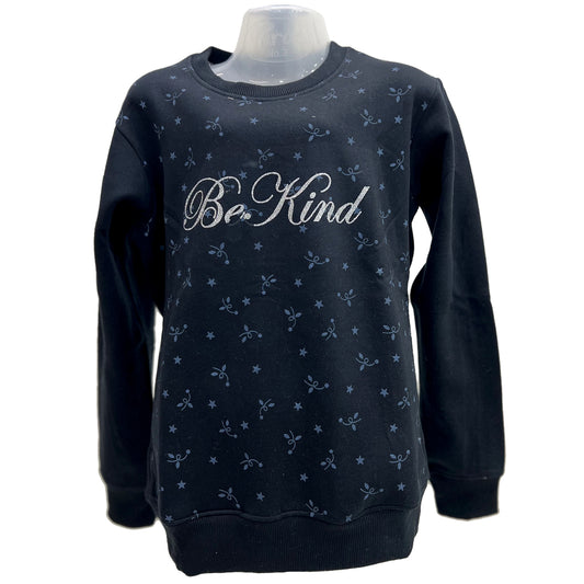 Kayal Girls Black Sweat Shirt