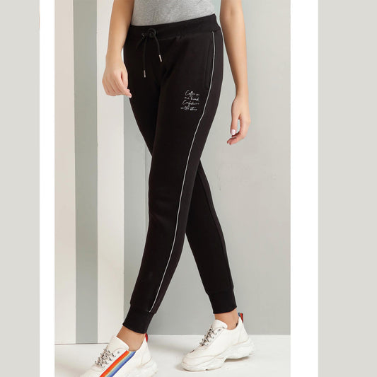 Kayal Black Track Pants